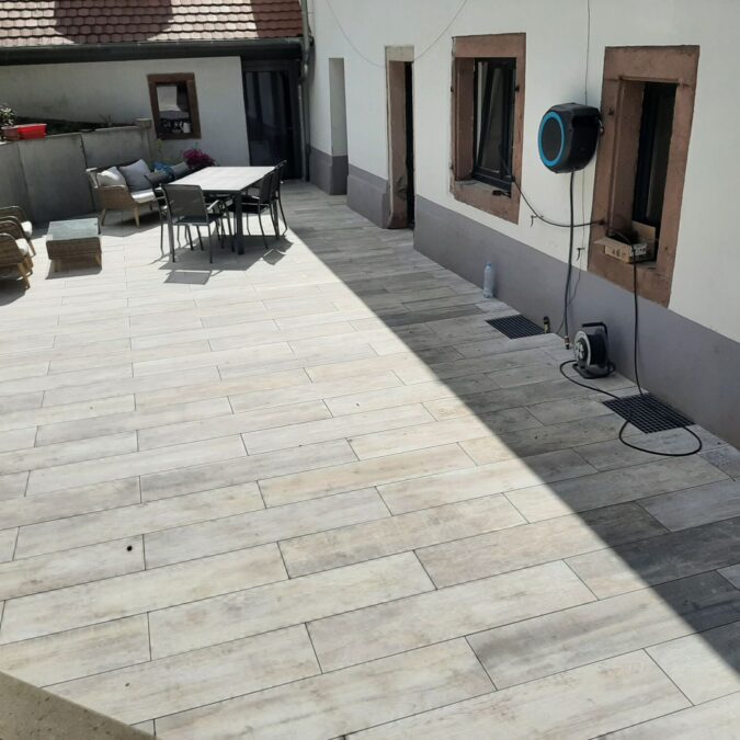 Terrasse sur plots & pav&eacute;s Wintzenheim 4
